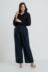 LUXE-DECORATIVE FRONT EYELET PANT