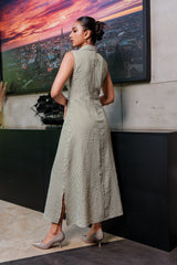 FRONT KNOT MAXI DRESS