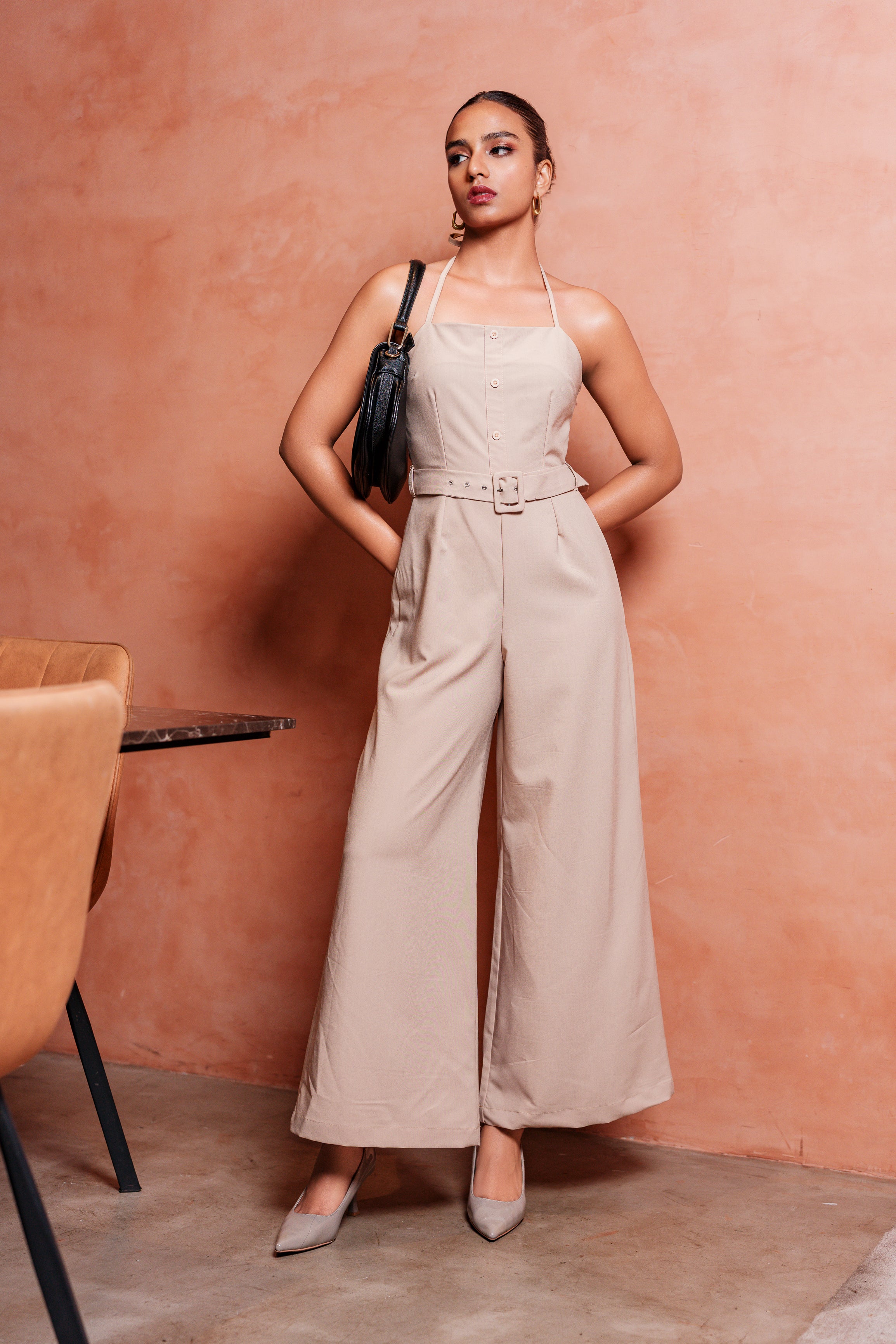HALTER NECK JUMPSUIT
