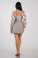 LILIANA-CARGO MINI SKIRT