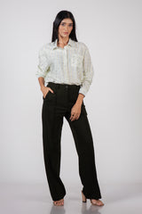 GILINDA-BUTTON UP LONG SLEEVE SHIRT