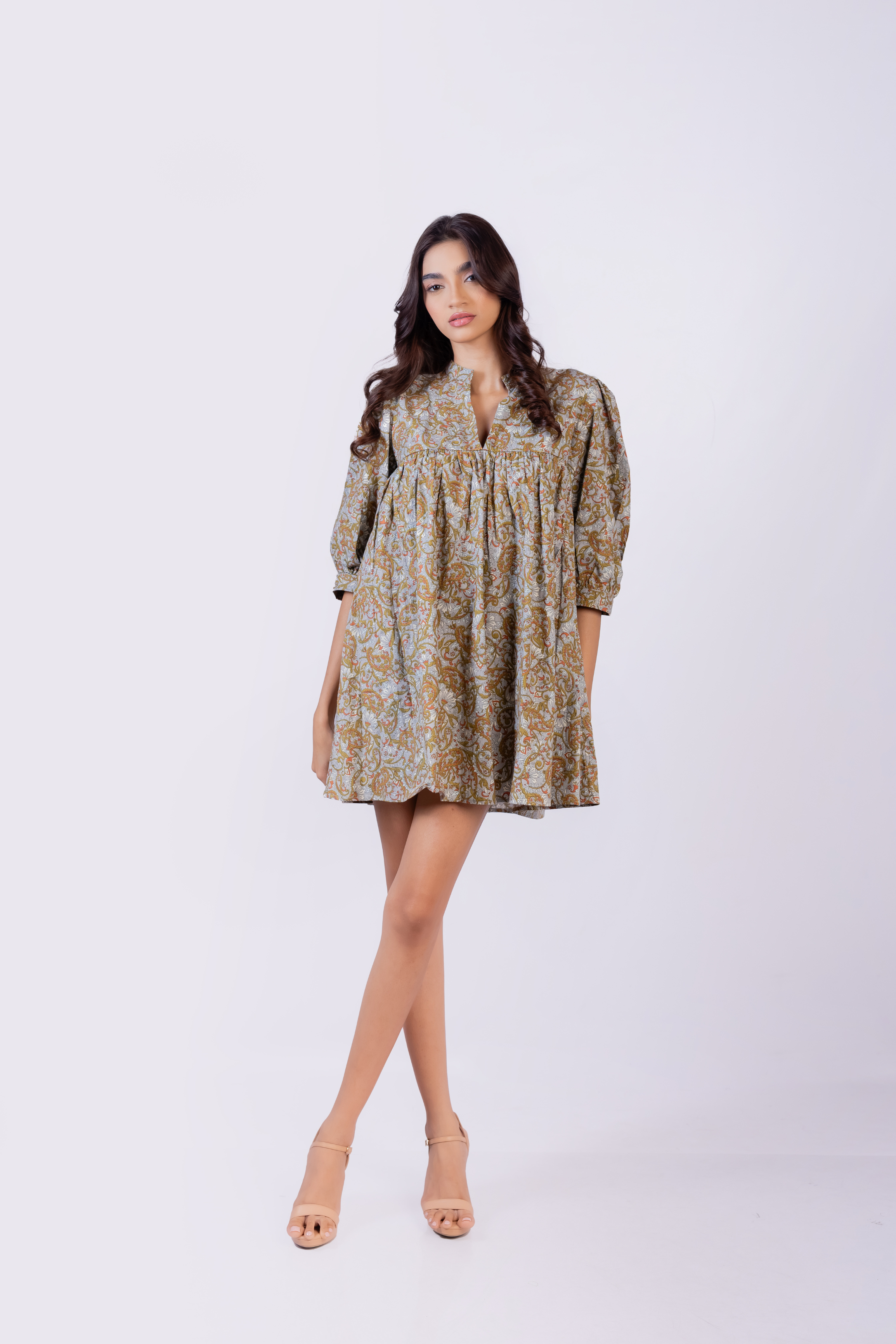 Floral Printed Baby Doll dress