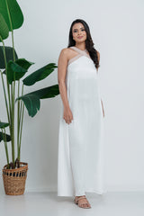 REBECA - CROSS NECKLINE DRESS