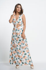 CELESTE-FLOWY MAXI DRESS