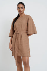 JERRY - BELTED MINI DRESS