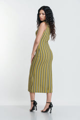 Striped Midi Dress