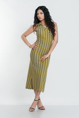 Striped Midi Dress