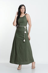 FIONA TASSEL BELT DRESS