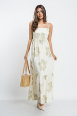 AMINA-TIERED DRESS