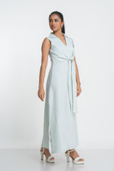 OPERA- FRONT TIE UP MAXI DRESS