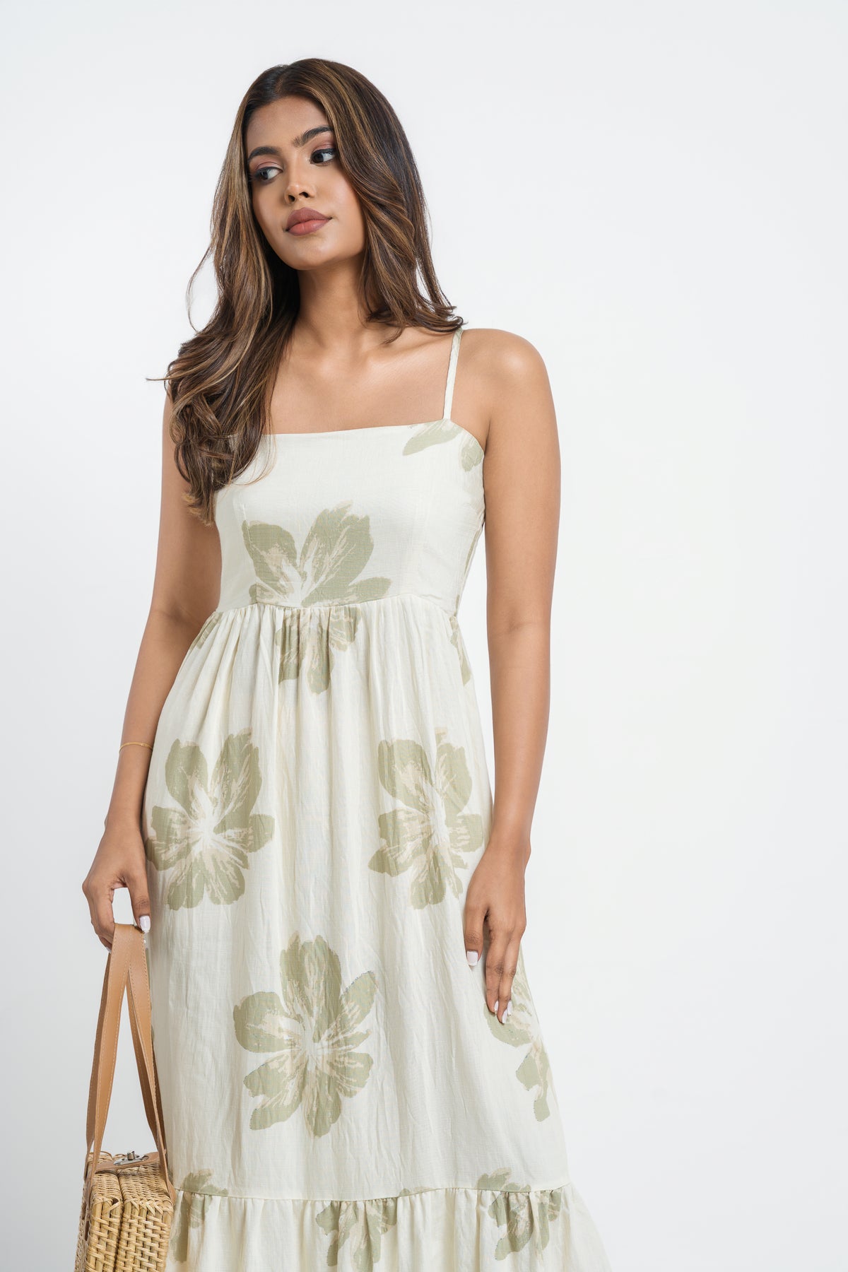 AMINA-TIERED DRESS