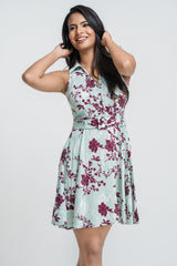VICTORIA-HALTER NECKLINE MINI DRESS