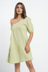 VALE-ONE SHOULDER  DRESS