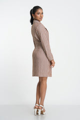 ALUNA - STRIPED BLAZER DRESS