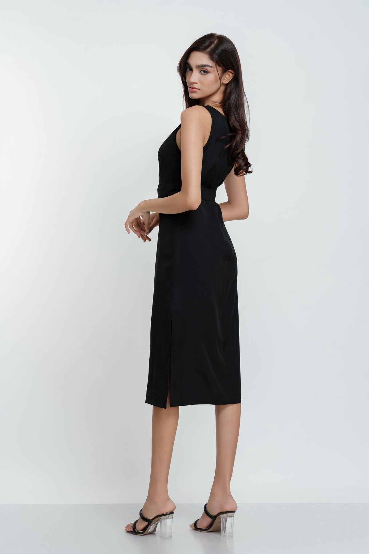 Liana Side slight Midi Dress