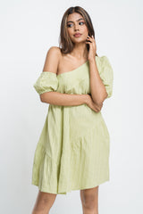 VALE-ONE SHOULDER  DRESS