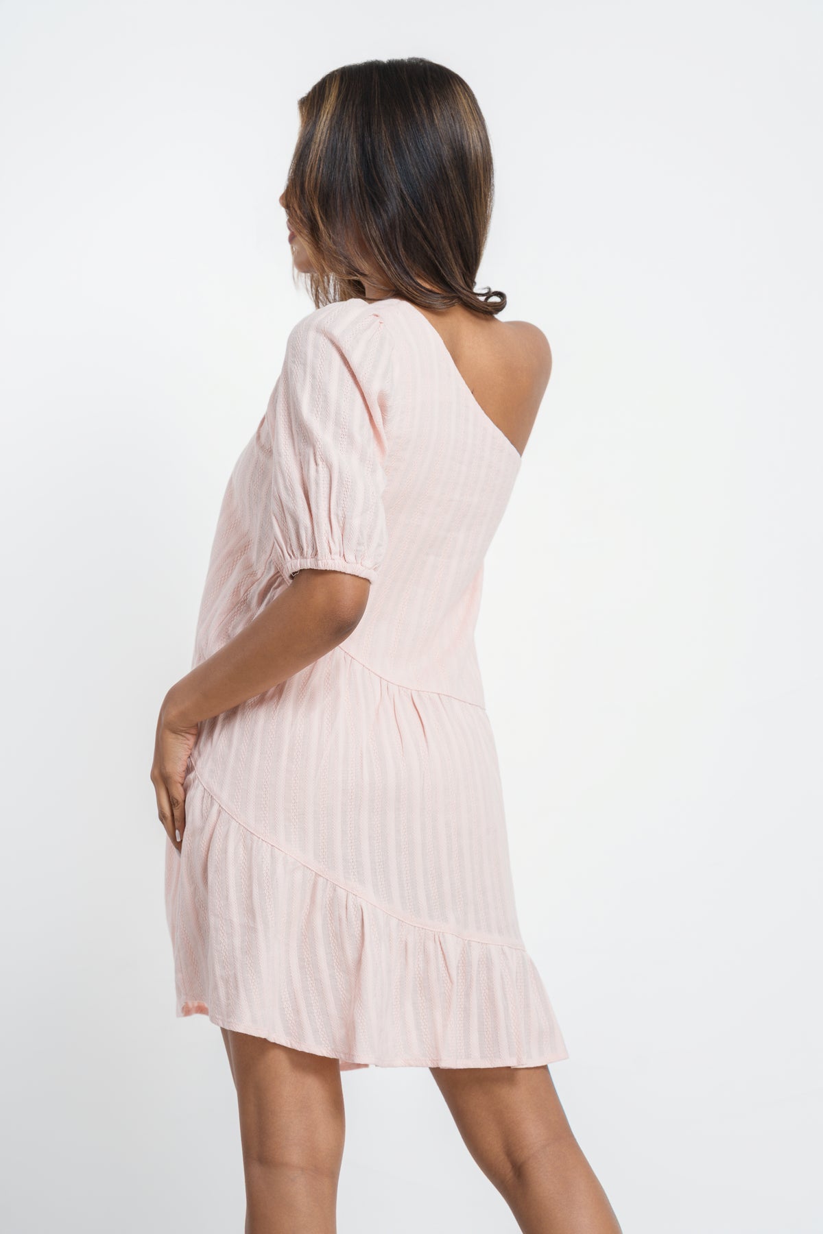 VALE-ONE SHOULDER  DRESS