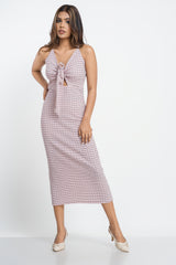 REI-FRONT TIE UP DRESS