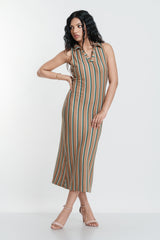 Striped Midi Dress