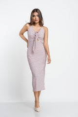 REI-FRONT TIE UP DRESS