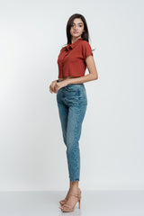 Daniel Buttoned crop shirt