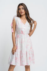 SERAPHINA-TASSEL SLEEVE MINI DRESS