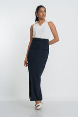 GISELLA- HIGH WAISTED FRONT SLIT SKIRT