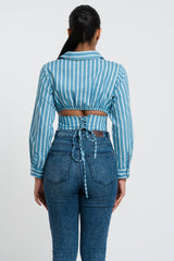 FAYE - V HEM LONG SLEEVE TOP