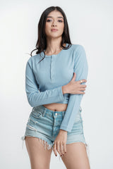 Serena Buttoned Top