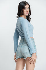 Serena Buttoned Top