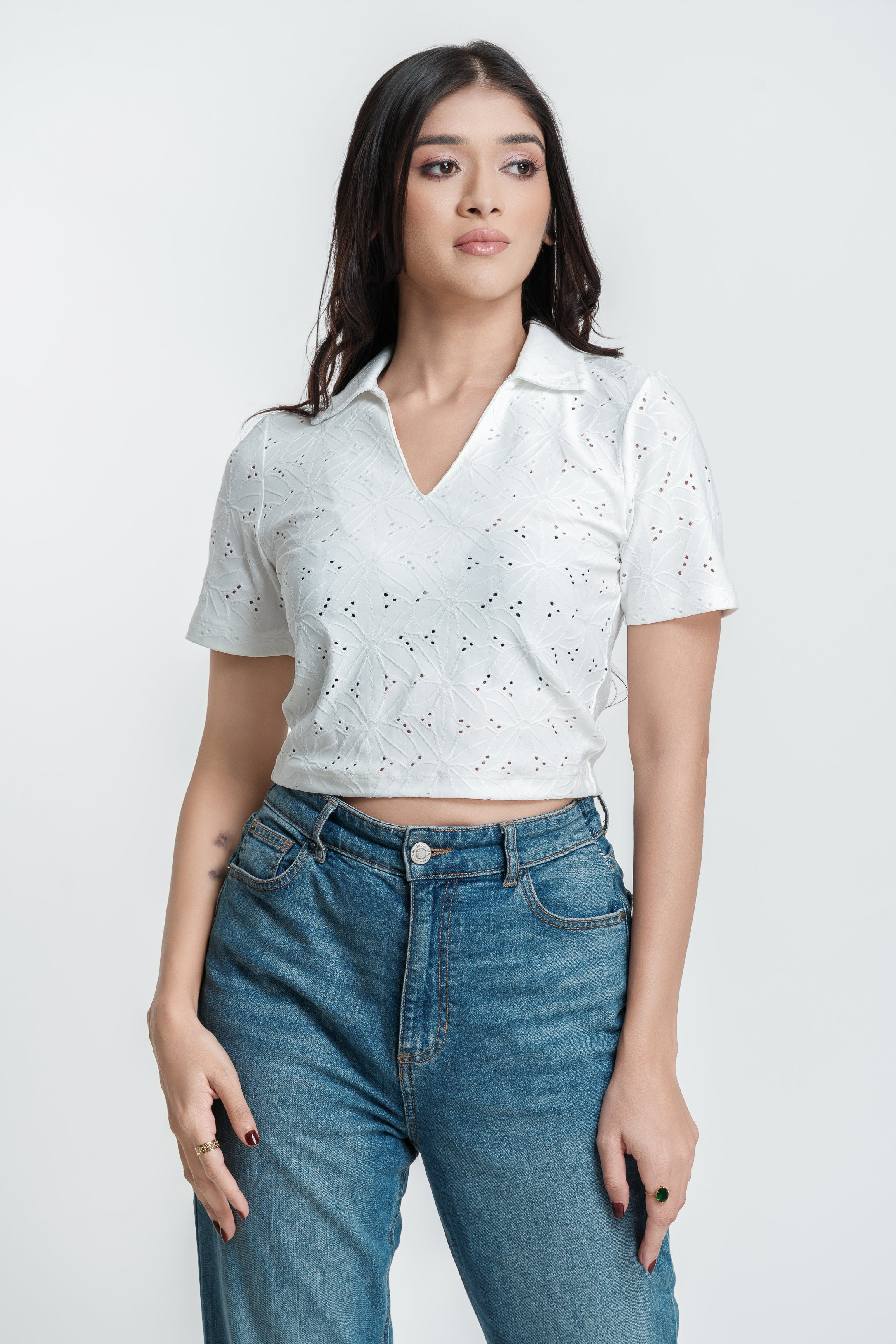 ORENA V-NECK TOP