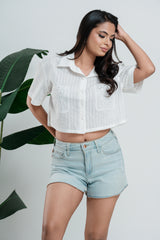 LUNA - LACE POCKET TOP