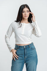 Serena Buttoned Top