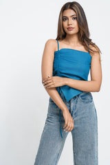 GISELLE-SIDE RUCHED TOP