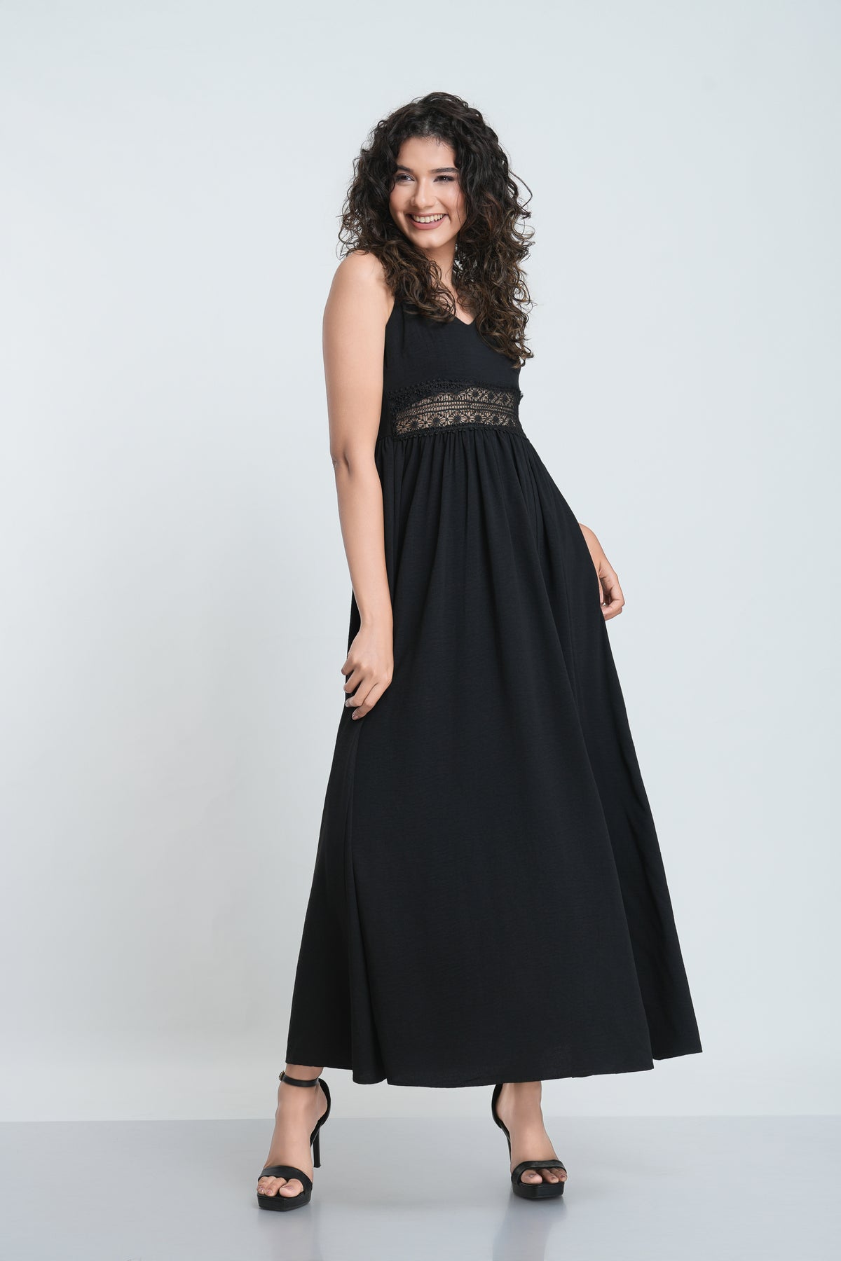 Strap front lace Dress