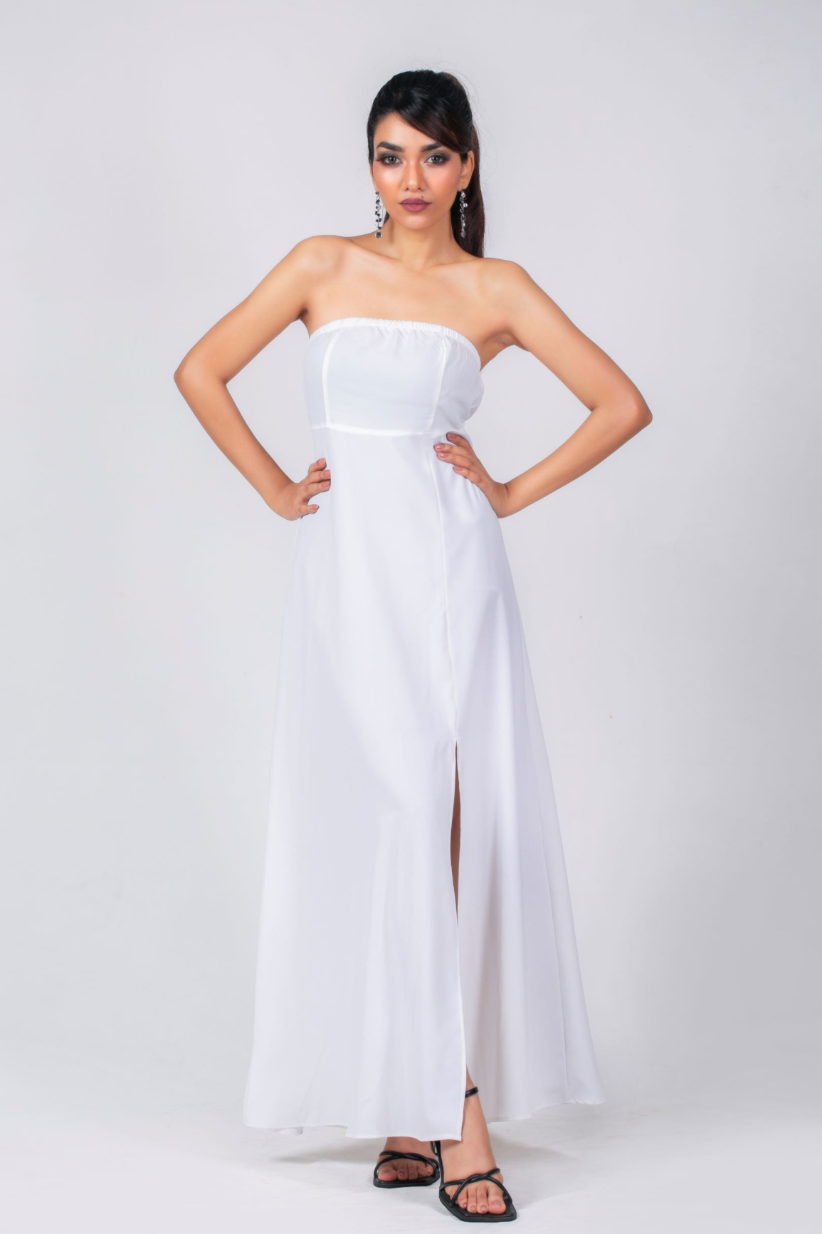 Fiona High Slit Maxi Dress | Slay.lk
